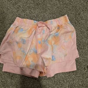 Ideology Pink and Orange Athletic Shorts